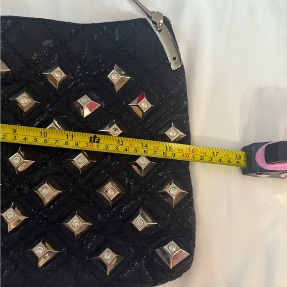 Black Studded Chain Handle Bag - Picture 8 of 8